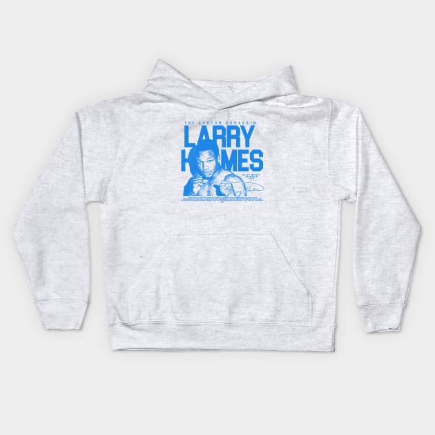 Larry Holmes - Blue Kids Hoodie by Bingung Mikir Nama Design